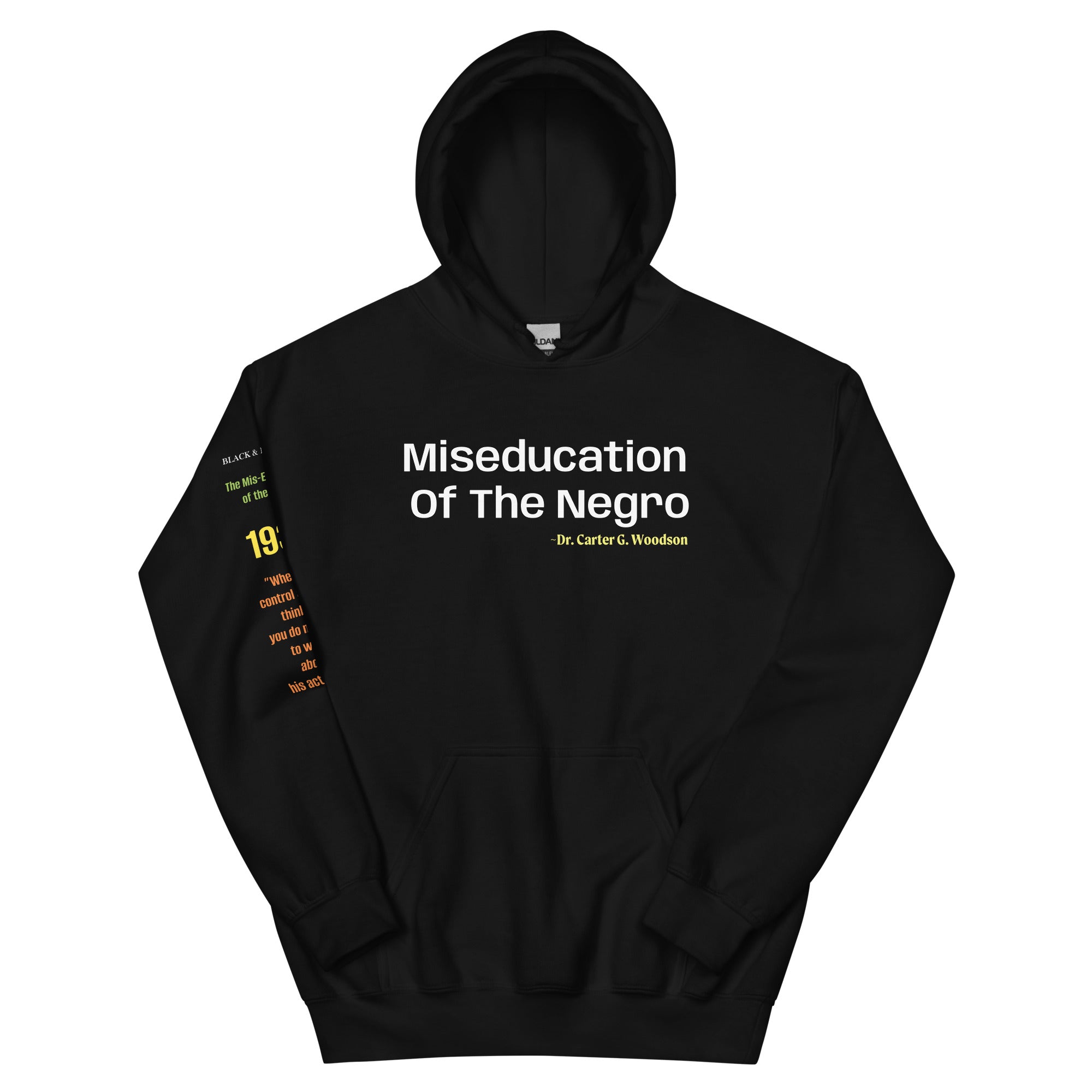Miseducation of the Negro Unisex Hoodie – Black & Bougie - Higher