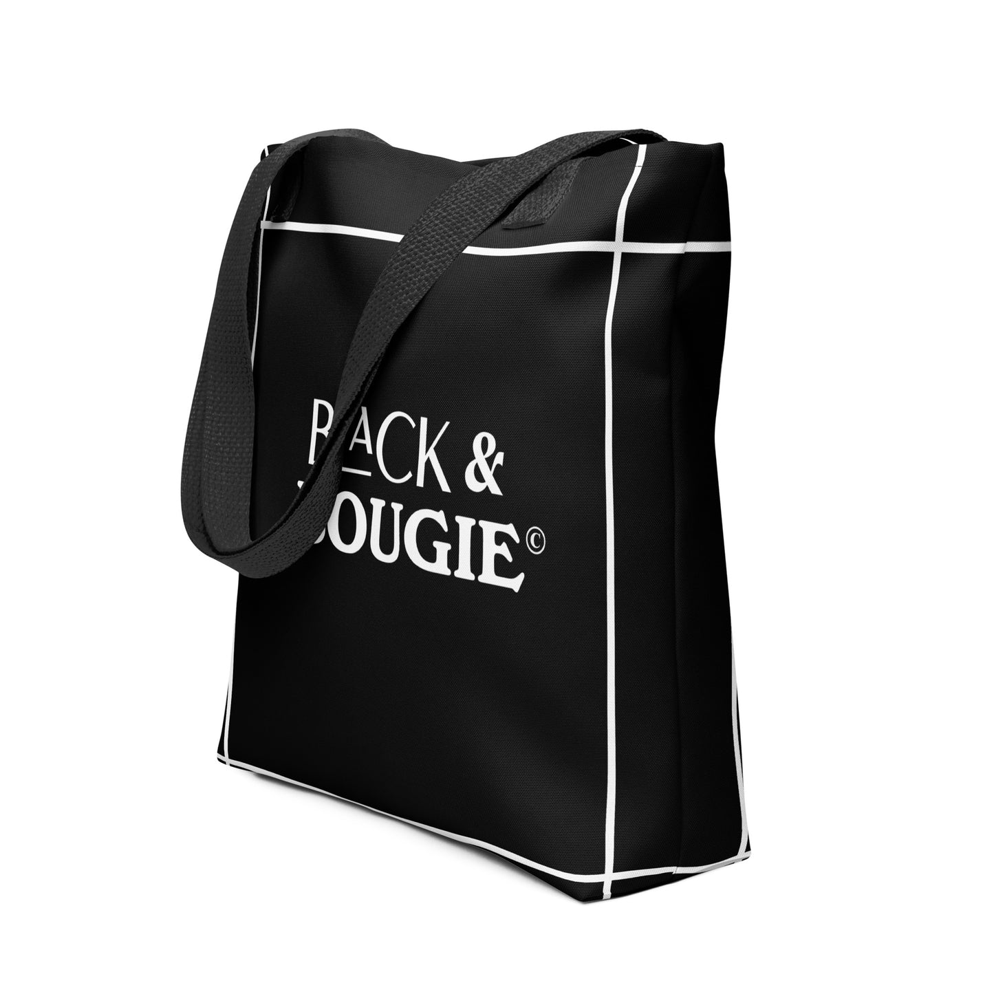 Black & Bougie Poly Fabric Tote bag