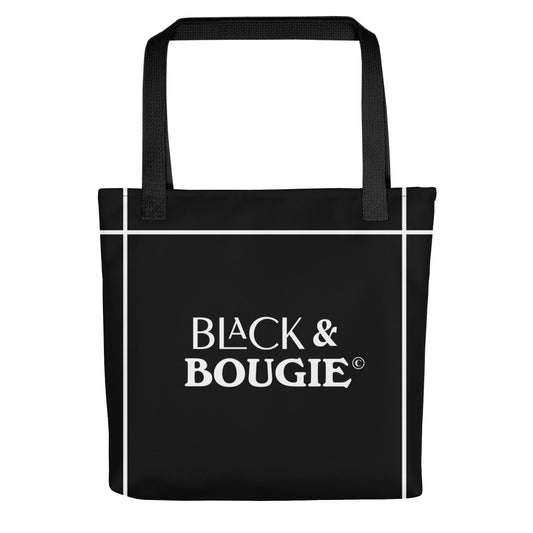 Black & Bougie Poly Fabric Tote bag