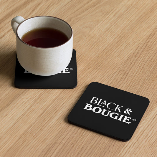 Black & Bougie Cork-back coaster