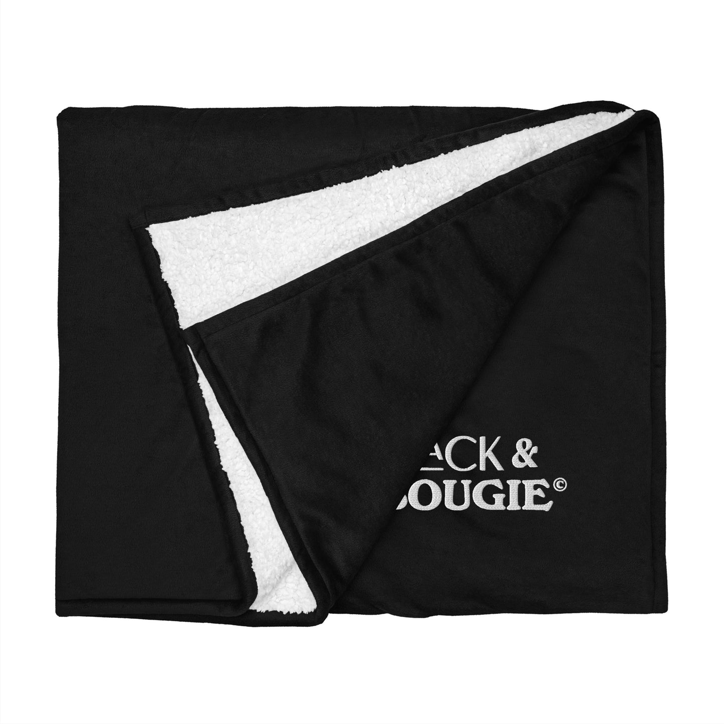 Black & Bougie Premium sherpa blanket