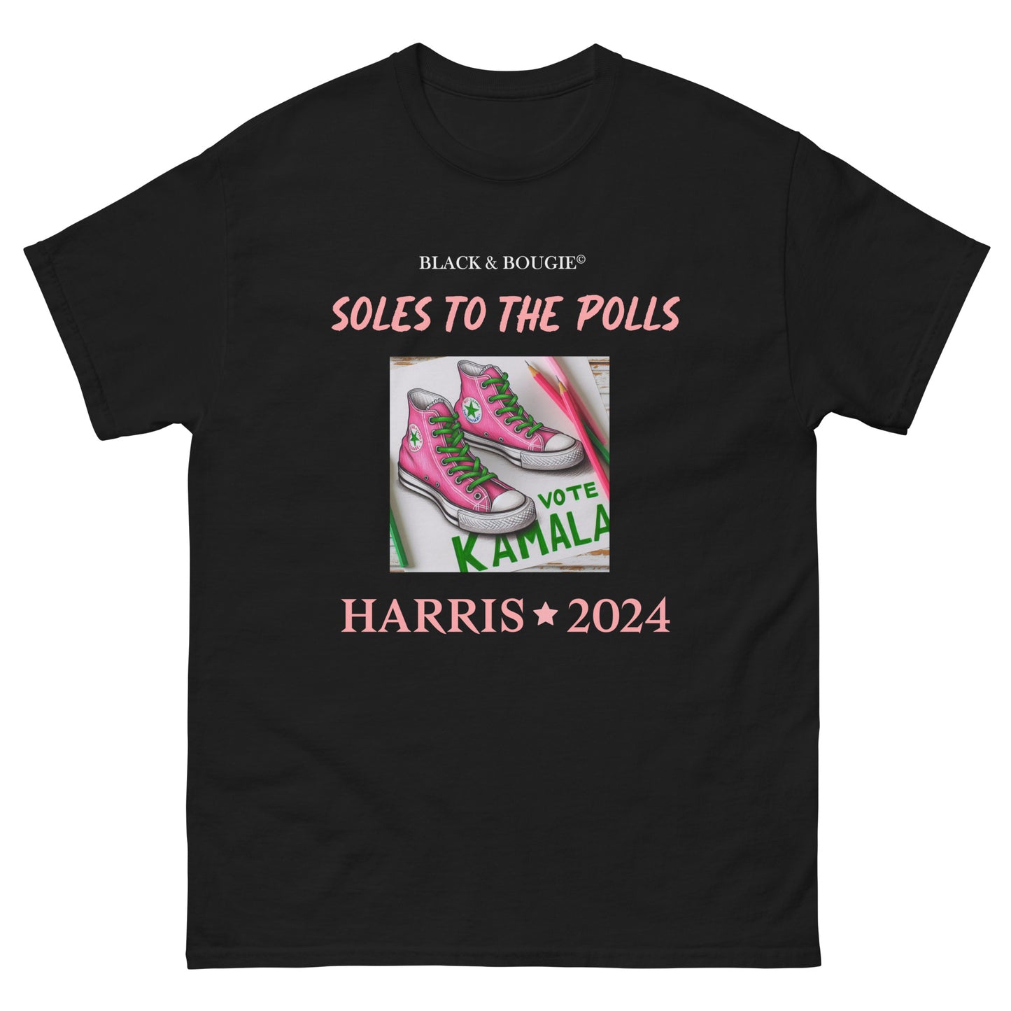 Soles to the Polls- Pink Chucks Unisex classic tee