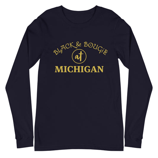 B & B at Michigan LS Tee - Navy Blue or Black