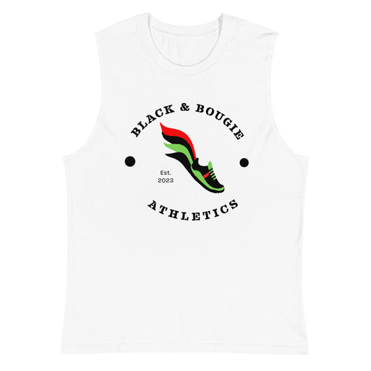 Black & Bougie Athletics Muscle Shirt - White