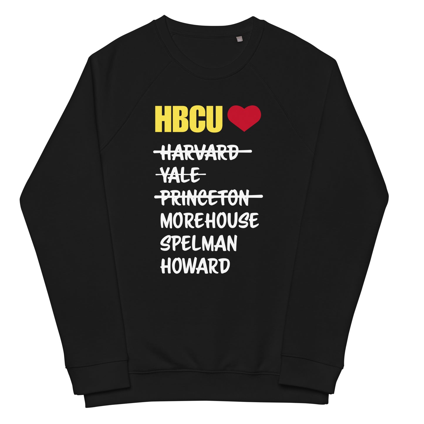 HBCU List Unisex sweatshirt