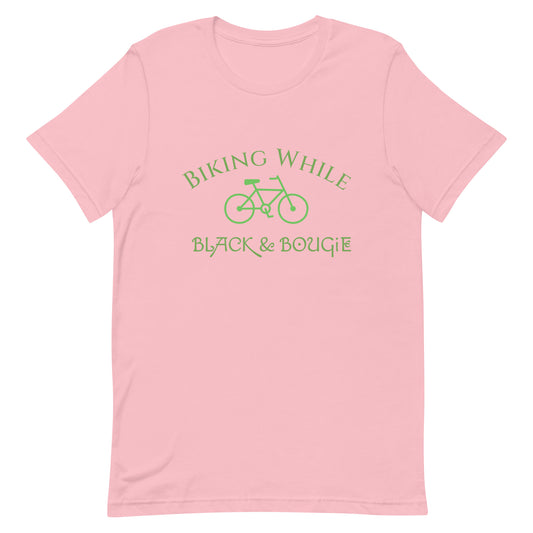 Biking While B & B - Pink Unisex t-shirt