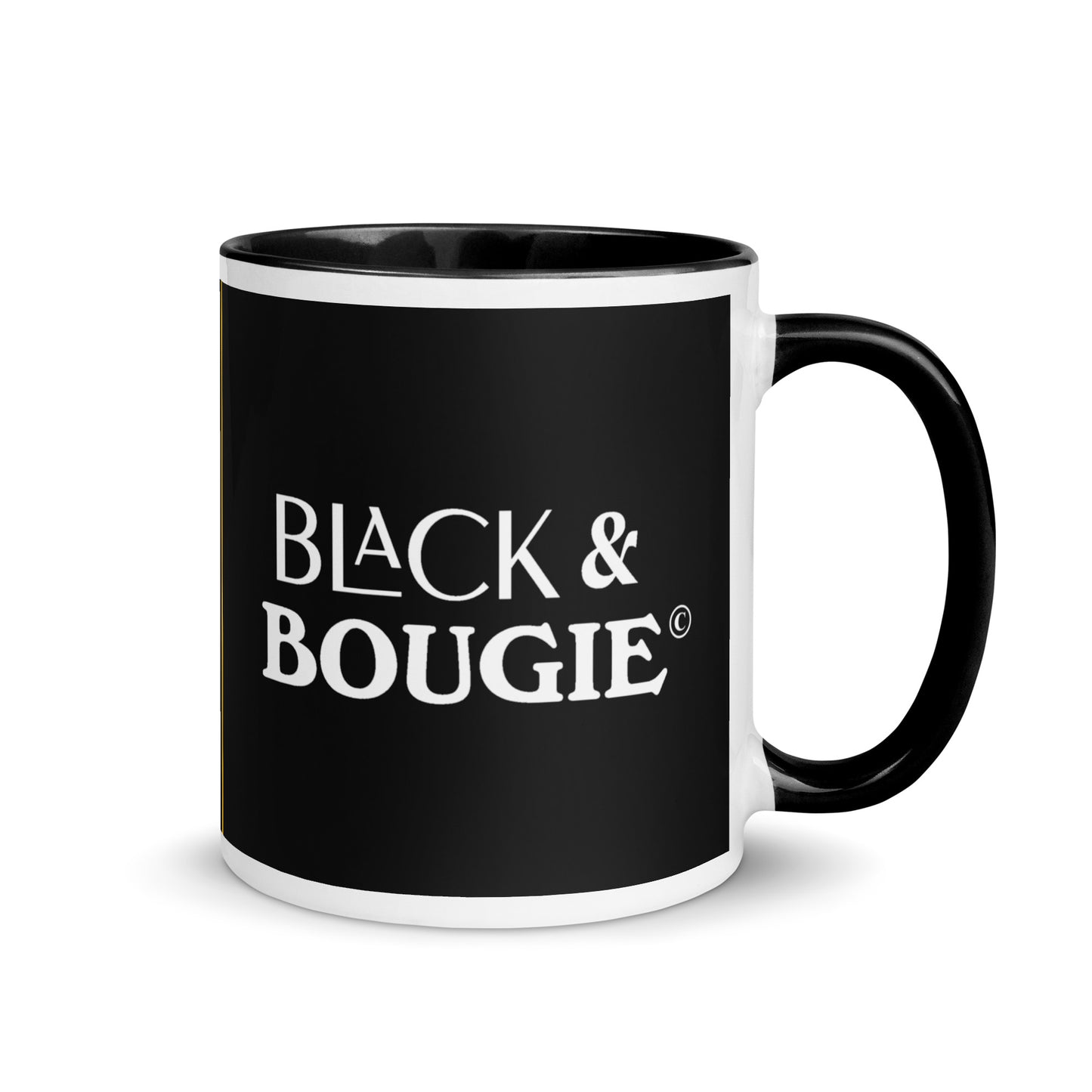 Black & Bougie BW Gold Striped Mug