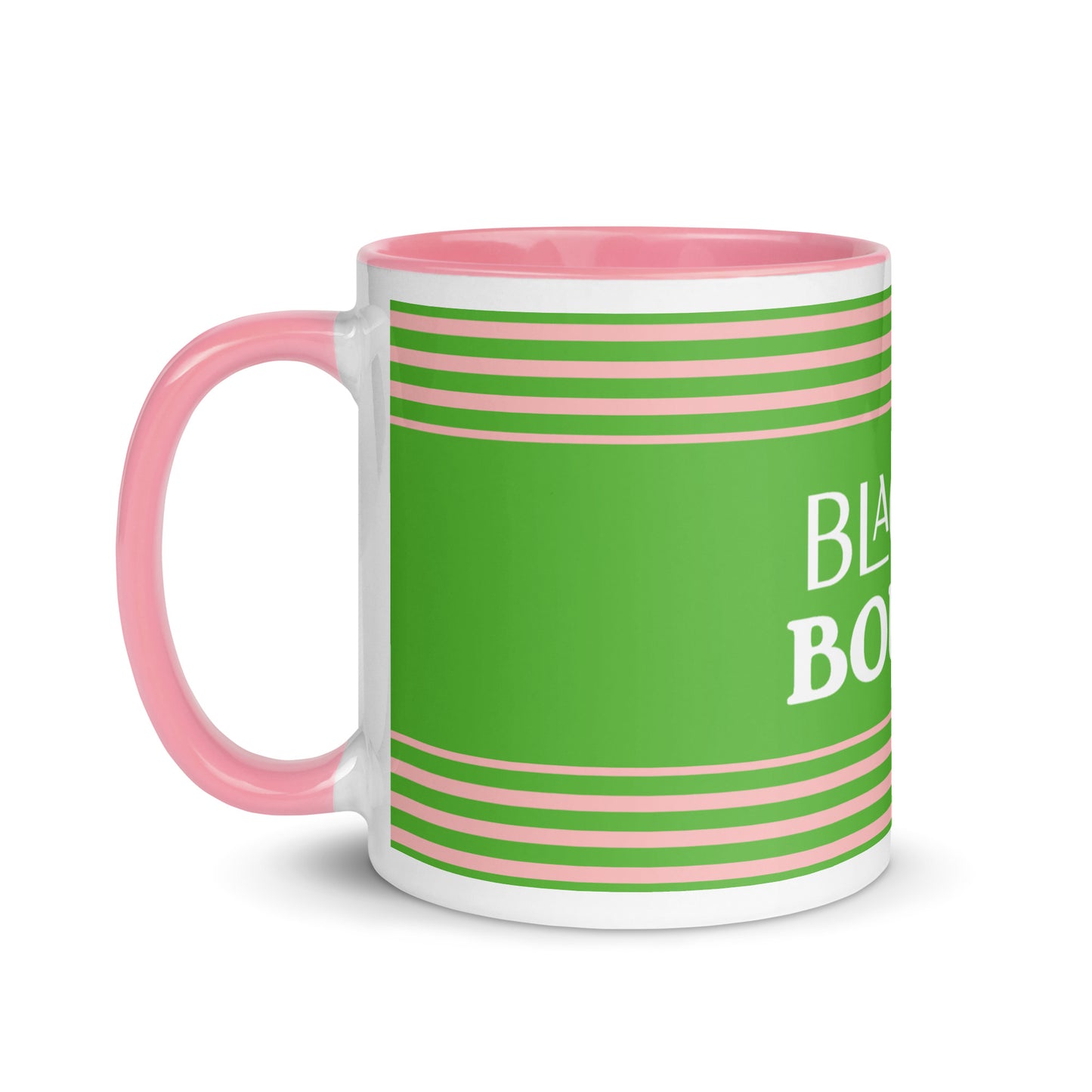 Black & Bougie Pink/Green Mug