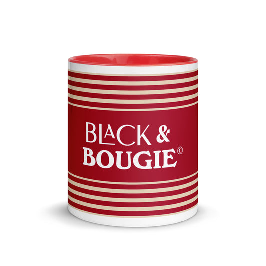 Black & Bougie Crimson/Cream Mug