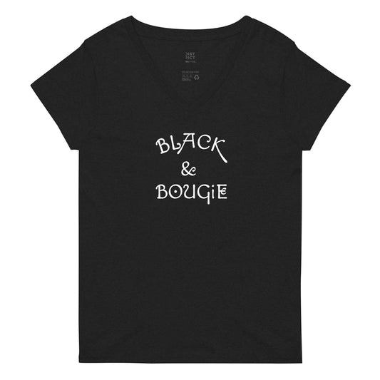 Black & Bougie Women V-neck t-shirt